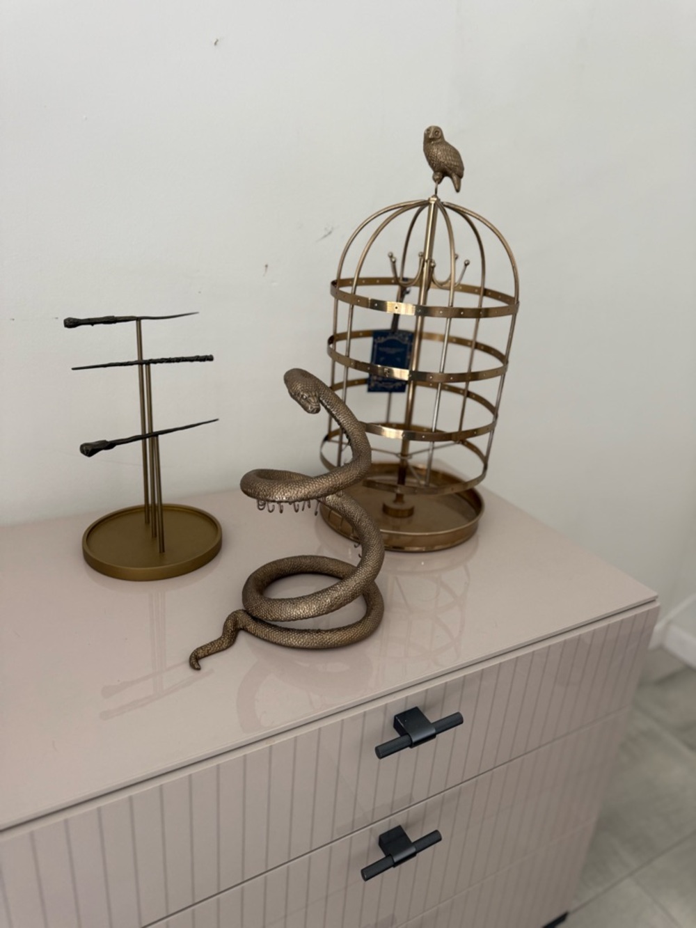 Warner Bros. Harry Potter Hedwig Jewelry Cage - Gold